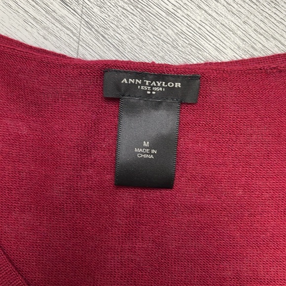 Ann Taylor Burgundy Sweater - Picture 3 of 4